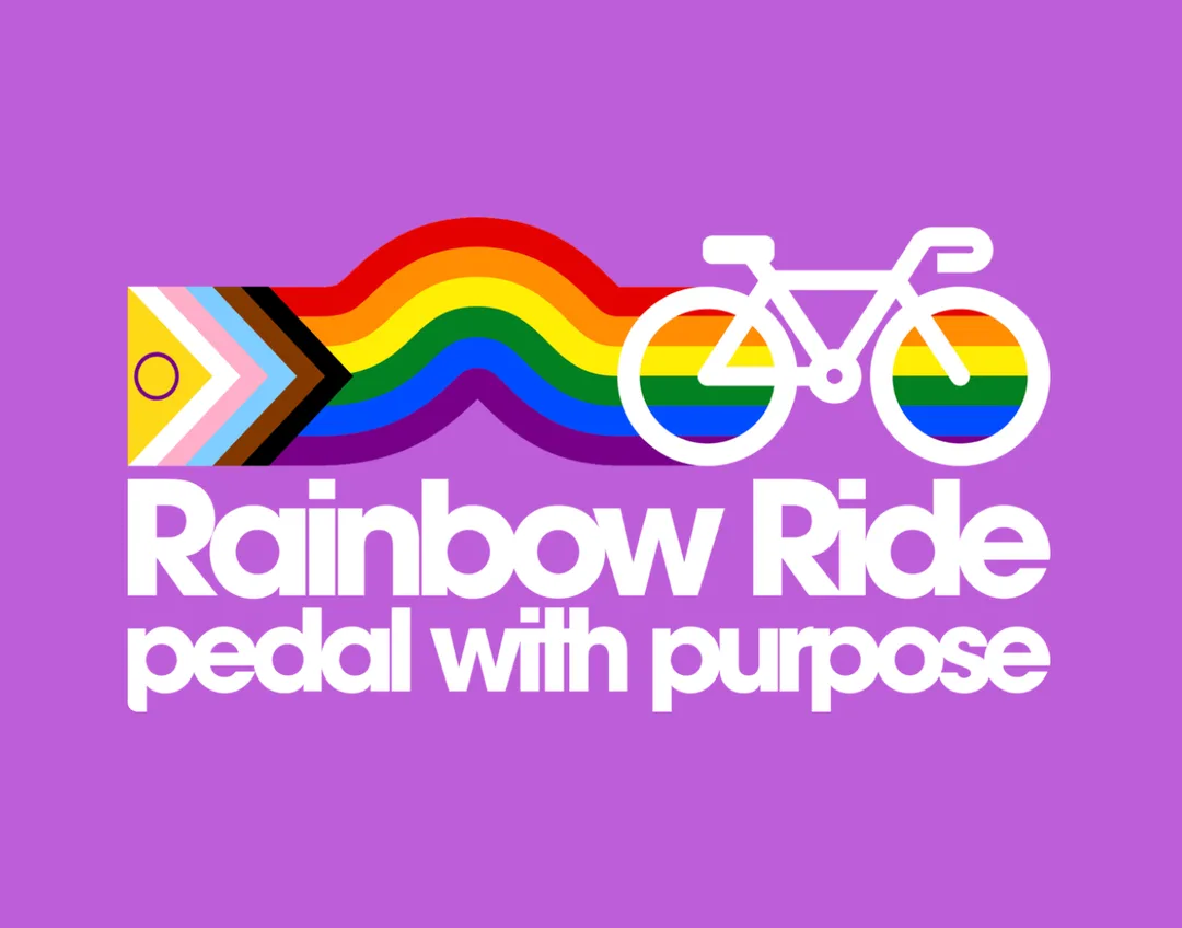 Rainbow Ride logo and text 